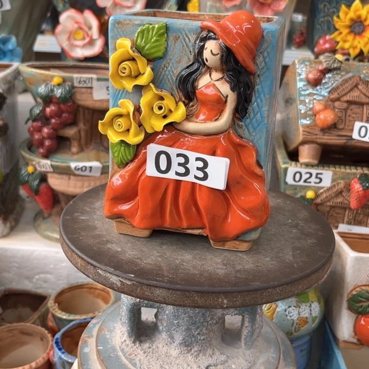 紫砂花盆粗陶材质多肉花盆