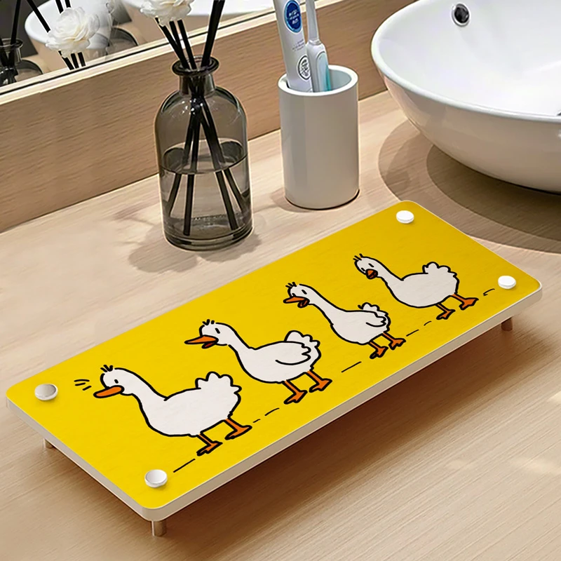 硅藻泥洗手台垫吸水垫洗漱台置物架沥水垫浴室卫生间台面防水垫子