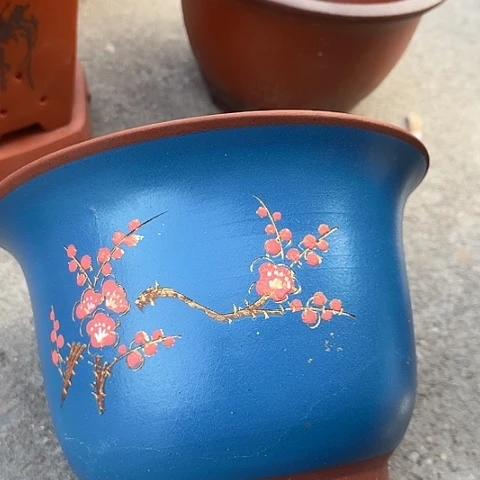 紫砂宜兴紫砂花盆