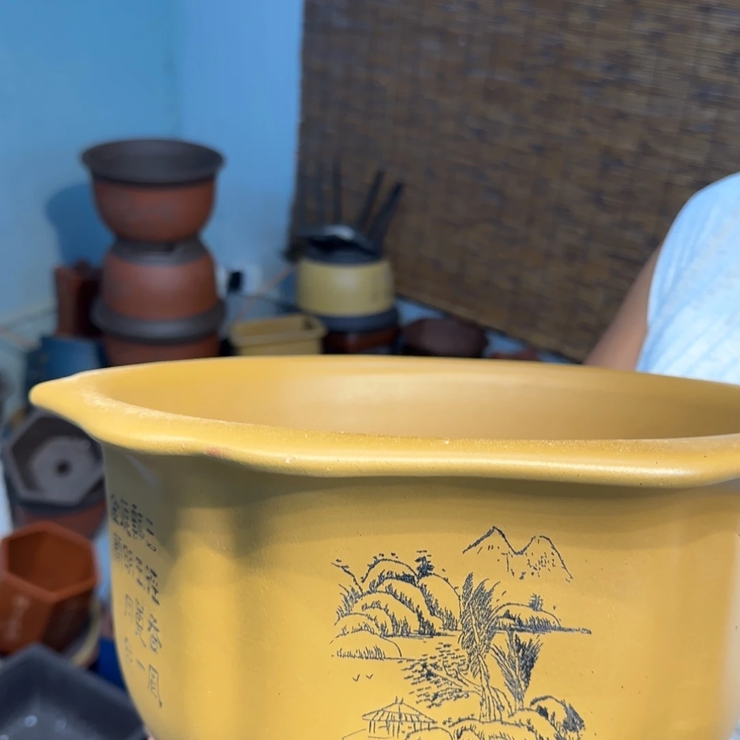 紫砂花盆口径27.15口径