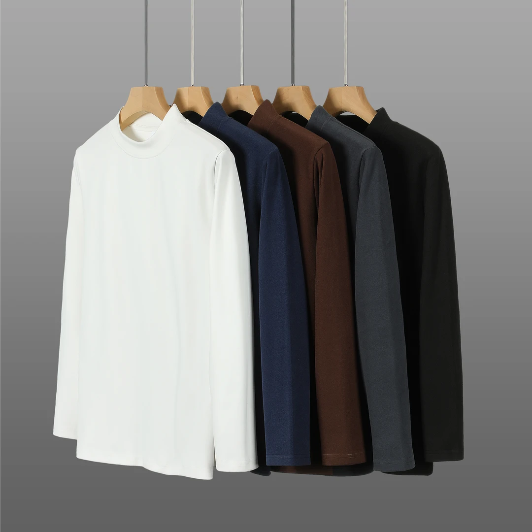 稻草人秋冬男士休闲卫衣280克双面德绒长袖圆领T恤男潮流时尚保暖