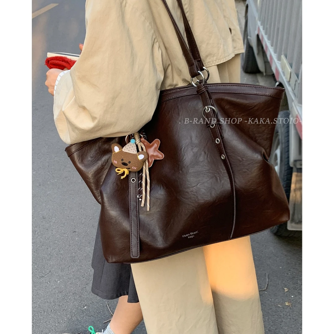 古着vintage腋下包包女款爆款2025新款秋冬复古单肩包通勤托特包