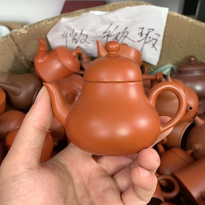 紫砂茶壶原矿朱泥茶壶茶具家用120