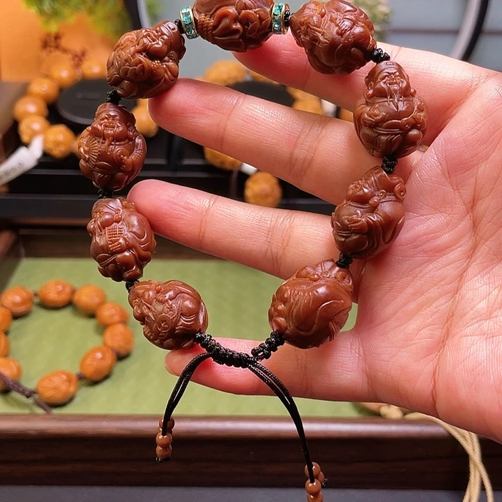 橄榄核手串/手链官帽大财神
