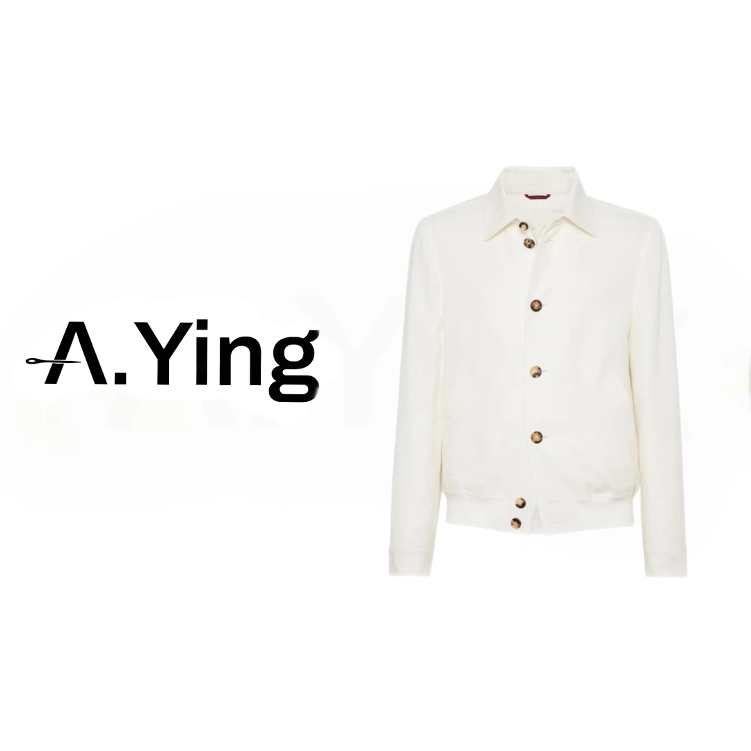 A.Ying【25FW 0814】B.C秋季老钱翻领衬衫短夹克斜棱纹休闲