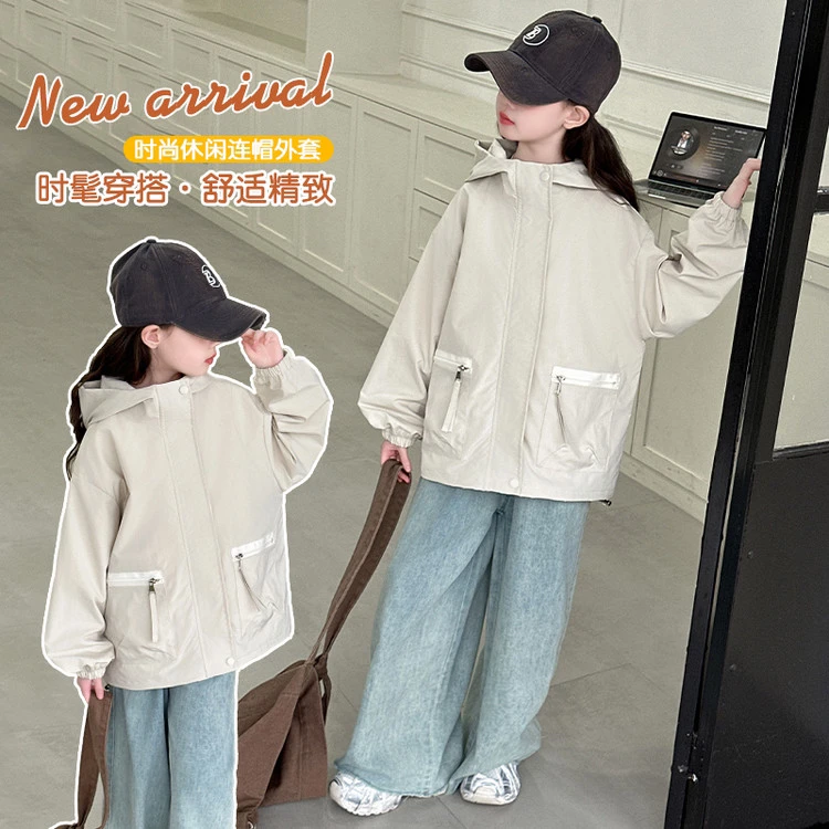 （外套）女童外套春装棒球服2025新款春款网红中大童儿童装夹克