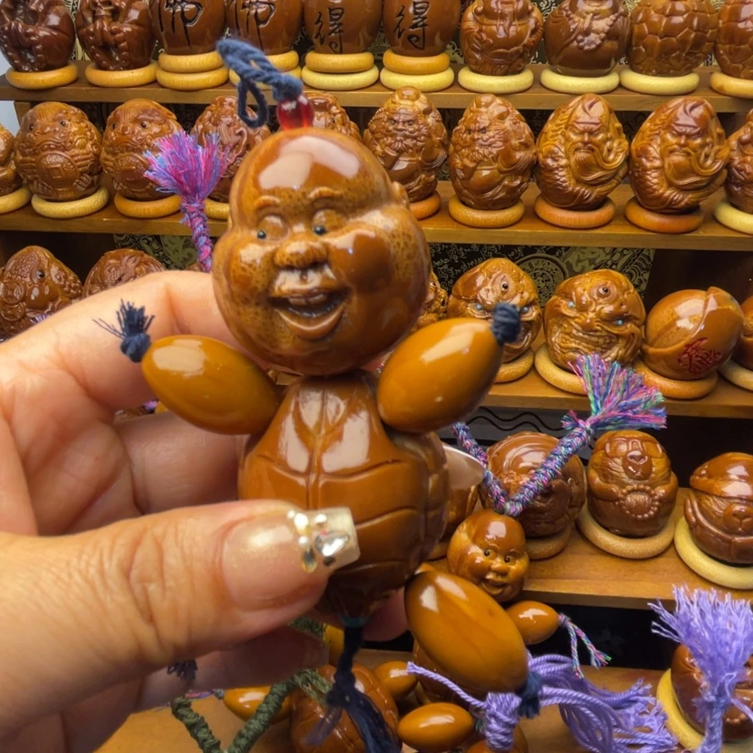 陌***衣橄榄核吊坠蓝色吊绳