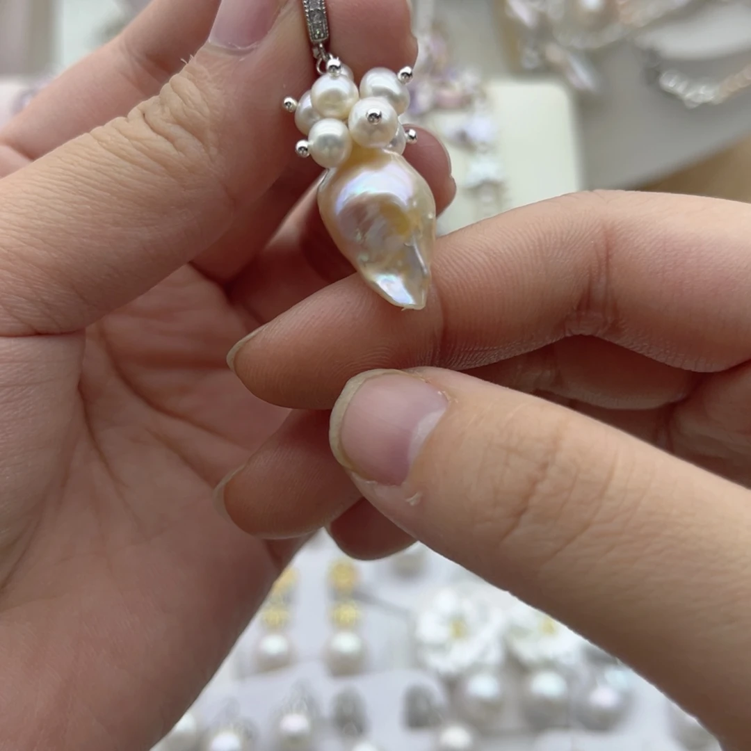 未镶嵌颈饰淡水珍珠