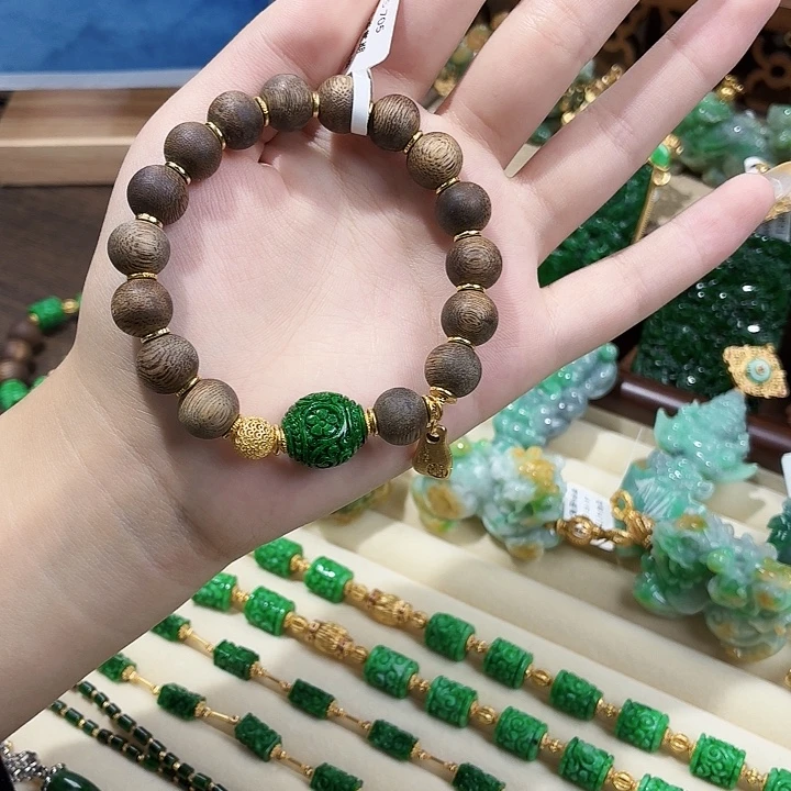翡翠未镶嵌手链08