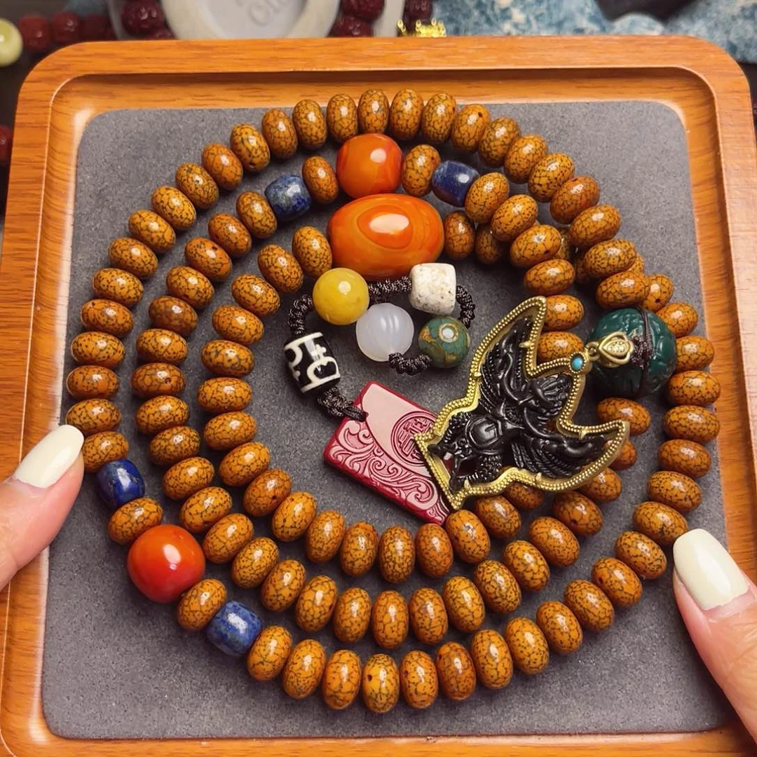 星月菩提吊坠算盘星月菩提