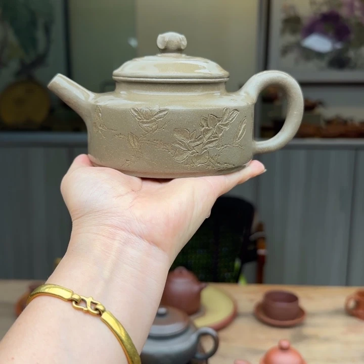 茶壶紫砂青段25 5 c C微瑕