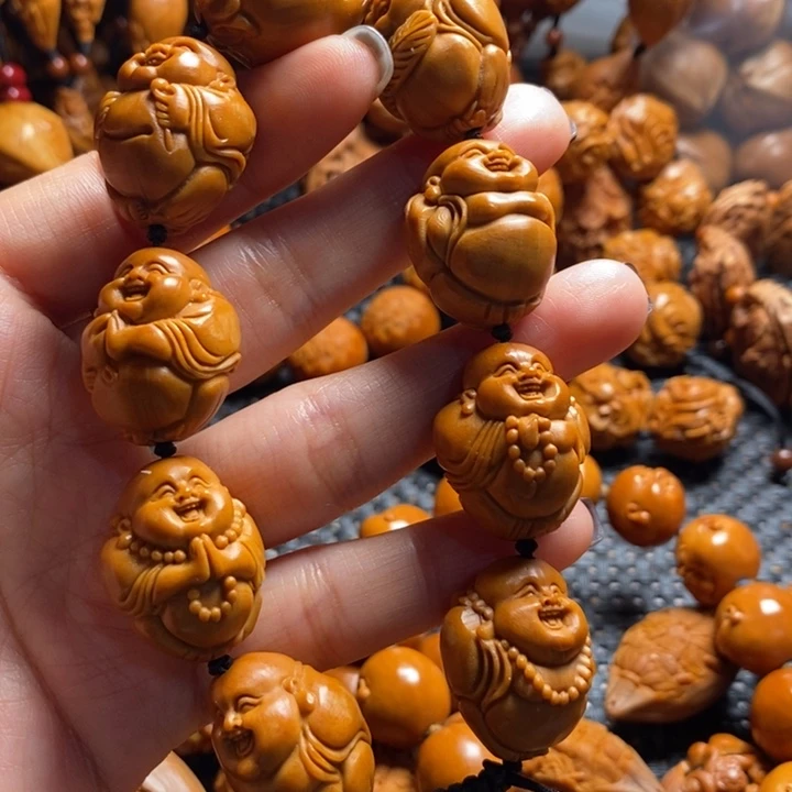 吊坠橄榄核弘*八宝弥勒