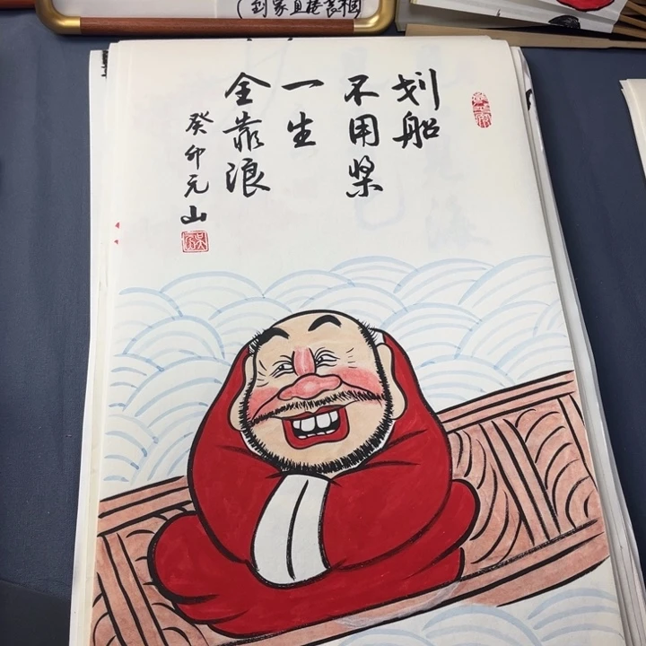 国画禅意画纯手绘作品