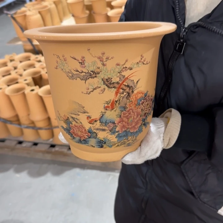 包邮包破损紫砂花盆