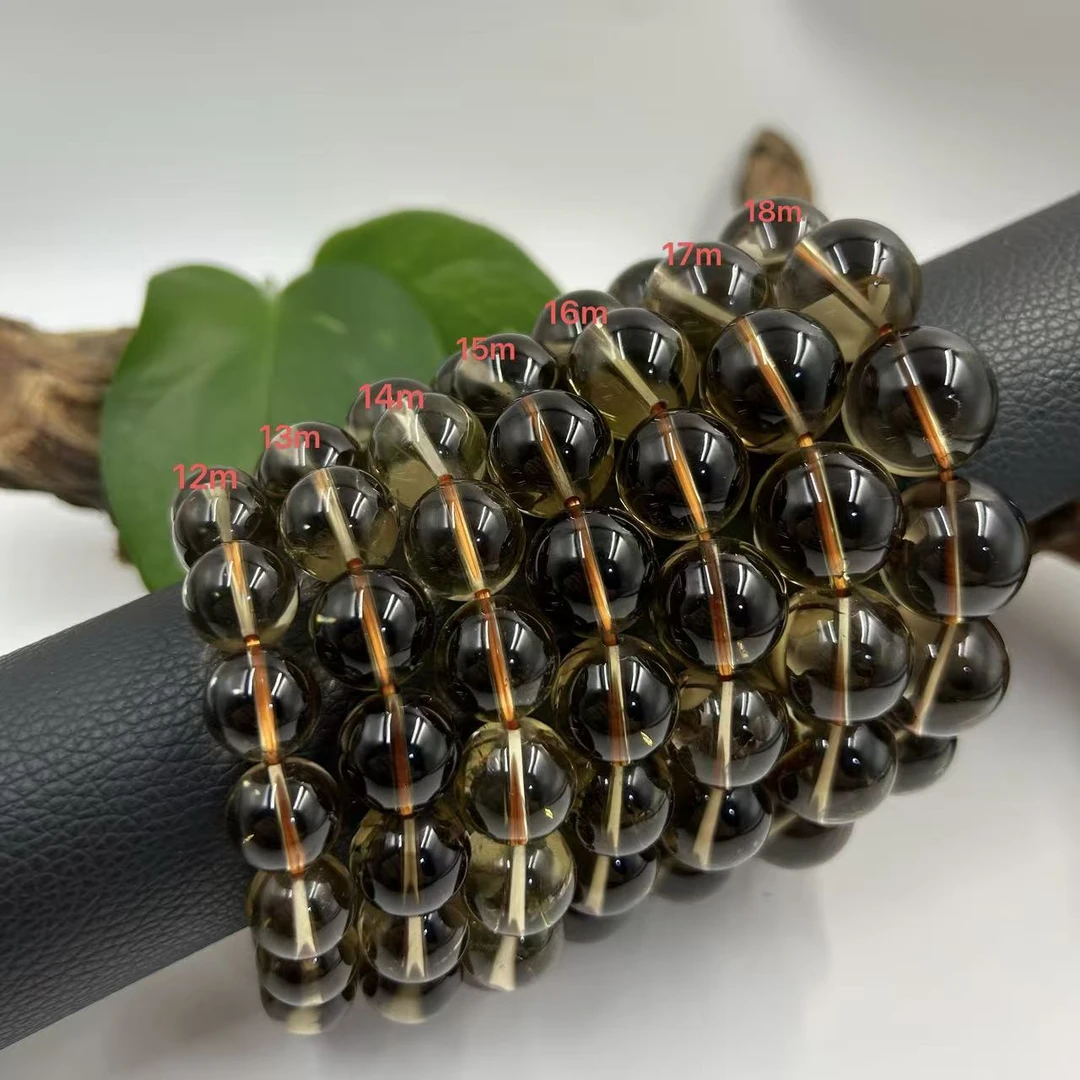 【爱上水晶】Z639 茶黄晶手串 多样性发其一