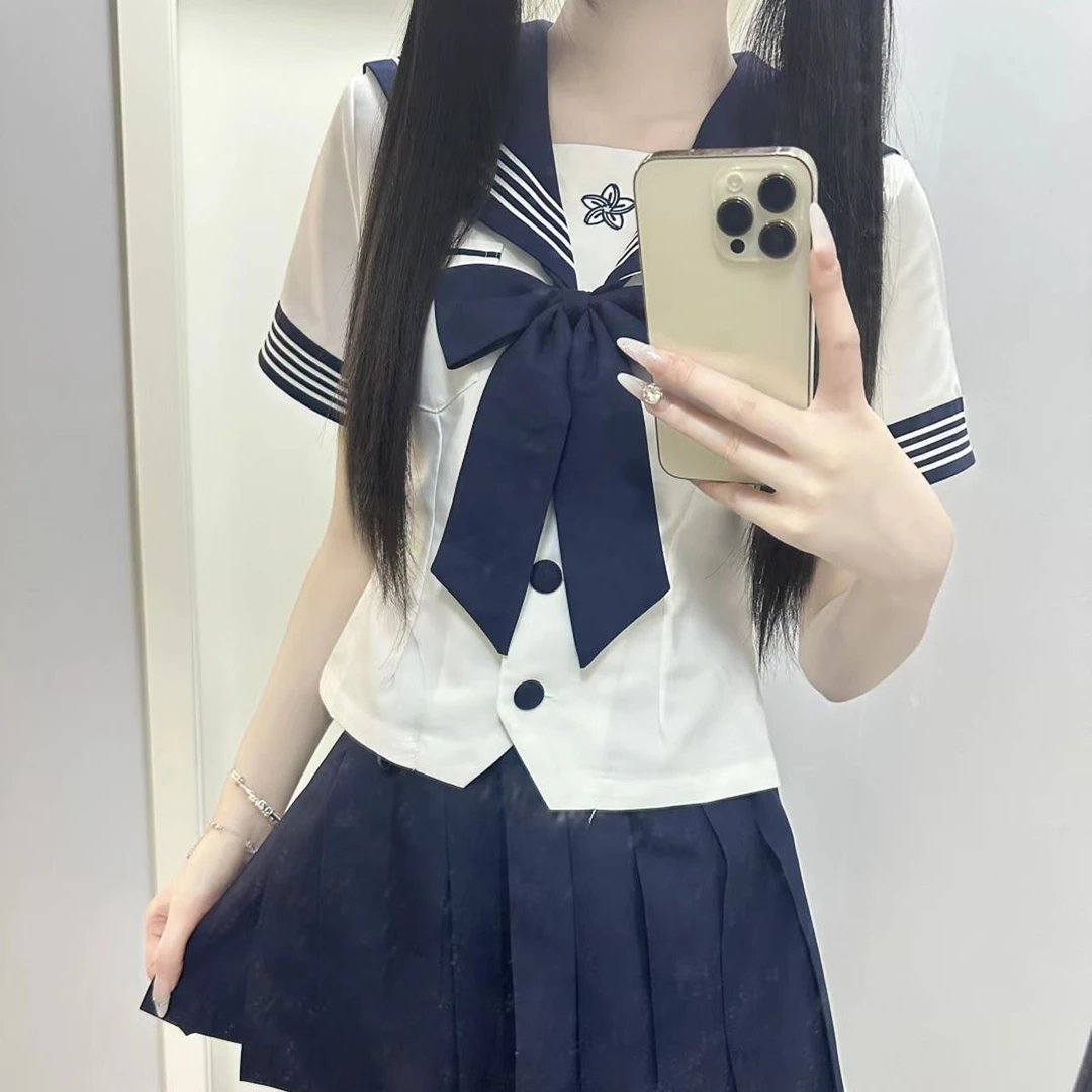 【樱雪】日系正版原创JK水手服女学生学院风收腰百搭jk制服