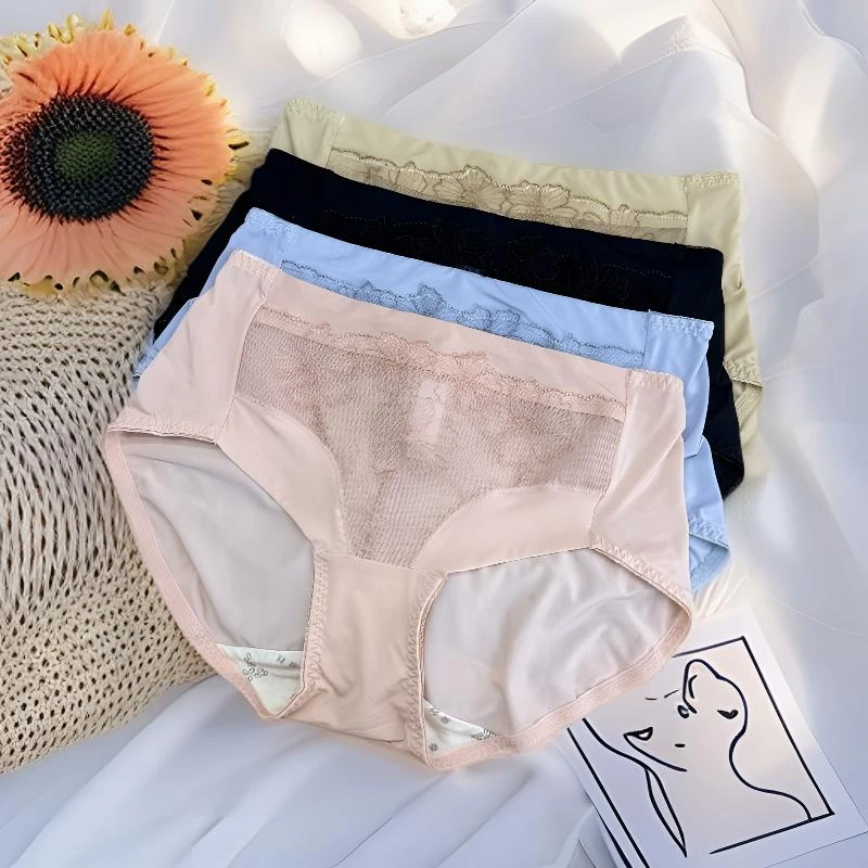 【睦言12/26向】501-600棉莫代尔蕾丝冰丝牛奶丝舒适女士内裤