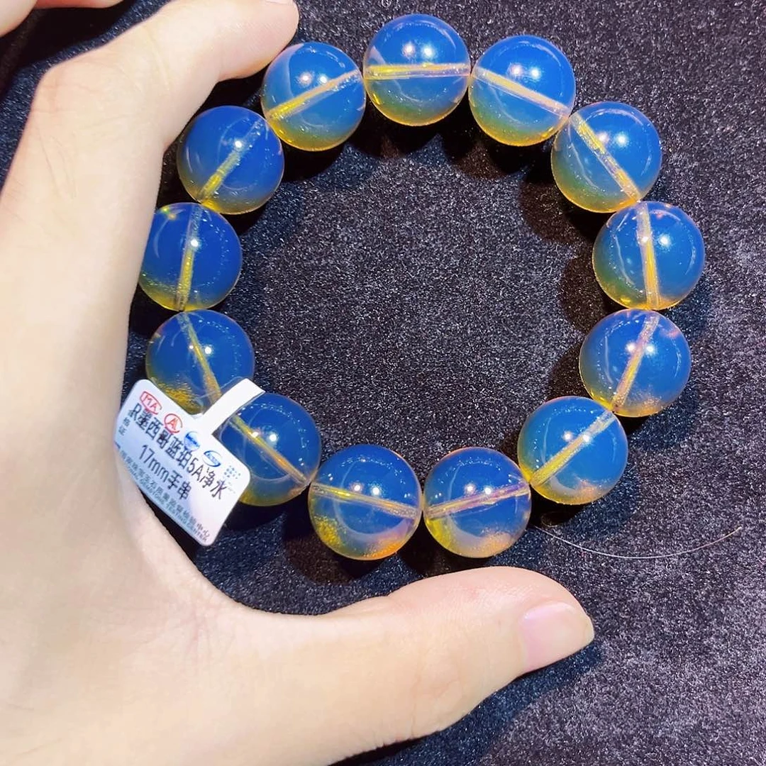 A***e蓝珀未镶嵌珠宝奇石17mm