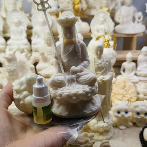 木菩提果坐地藏王摆件