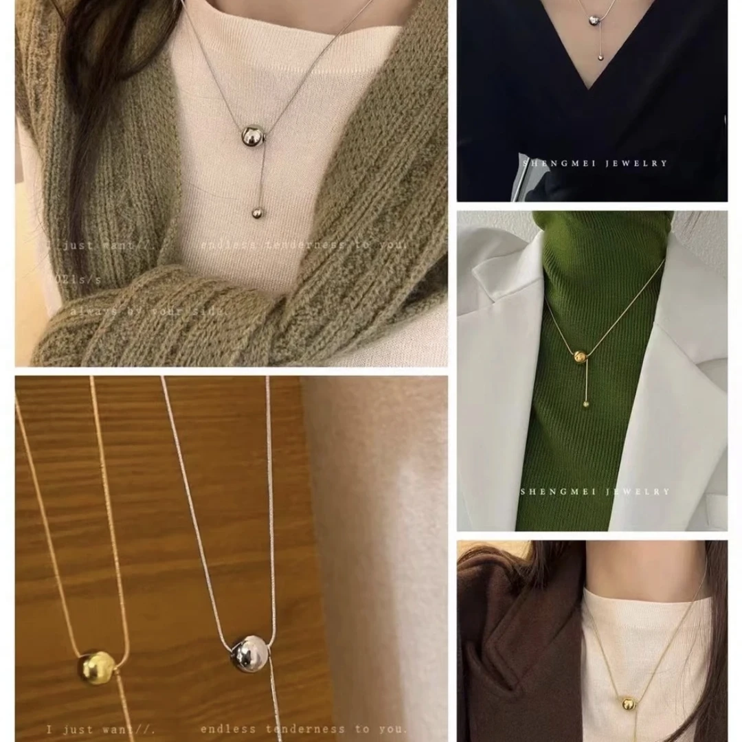 钛钢项链 简约ins项链女小众小清新百搭锁骨链轻奢不掉色毛衣链