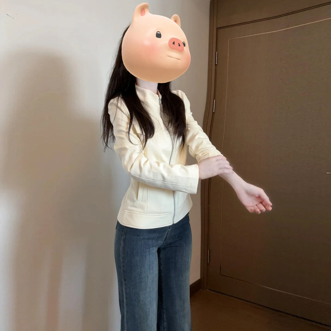 美式复古立领短款外套女2026新款早秋穿搭气质开衫修身百搭上衣