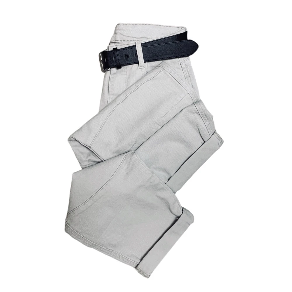 ZL7705春季新款休闲牛仔奶奶裤（带腰带样式随机）