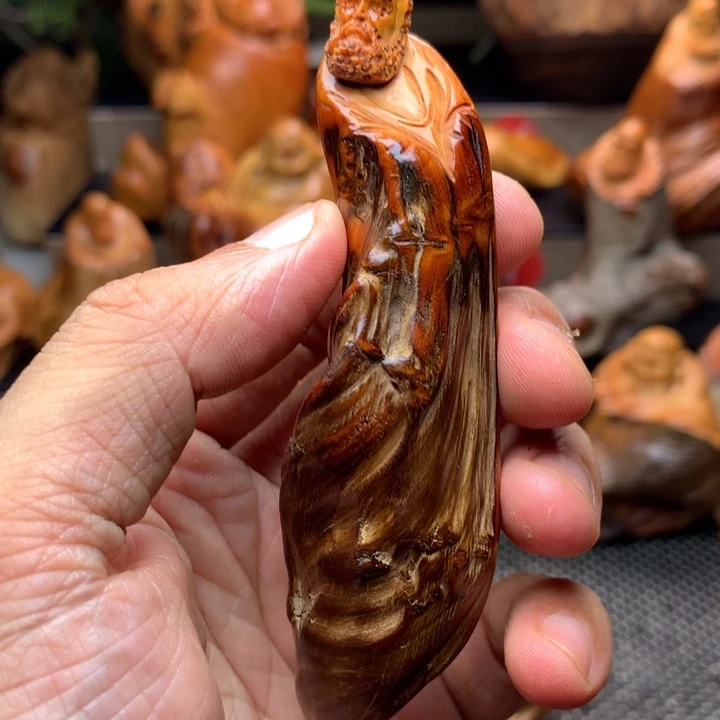 柏木（崖柏）崖柏陈化料手把件