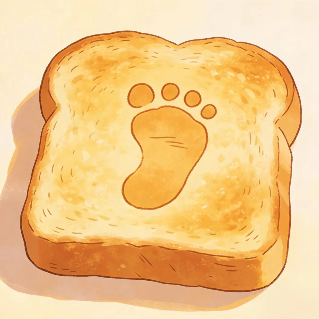 【厂家发新】脚印面包整蛊搞怪玩具模型