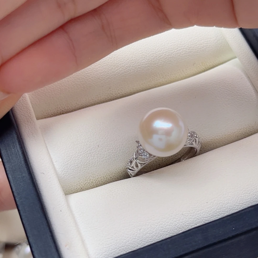 谢***g银S925镶嵌戒指淡水珍珠