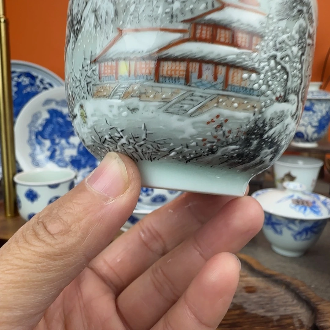 瓷片景德镇手绘青花茶器190