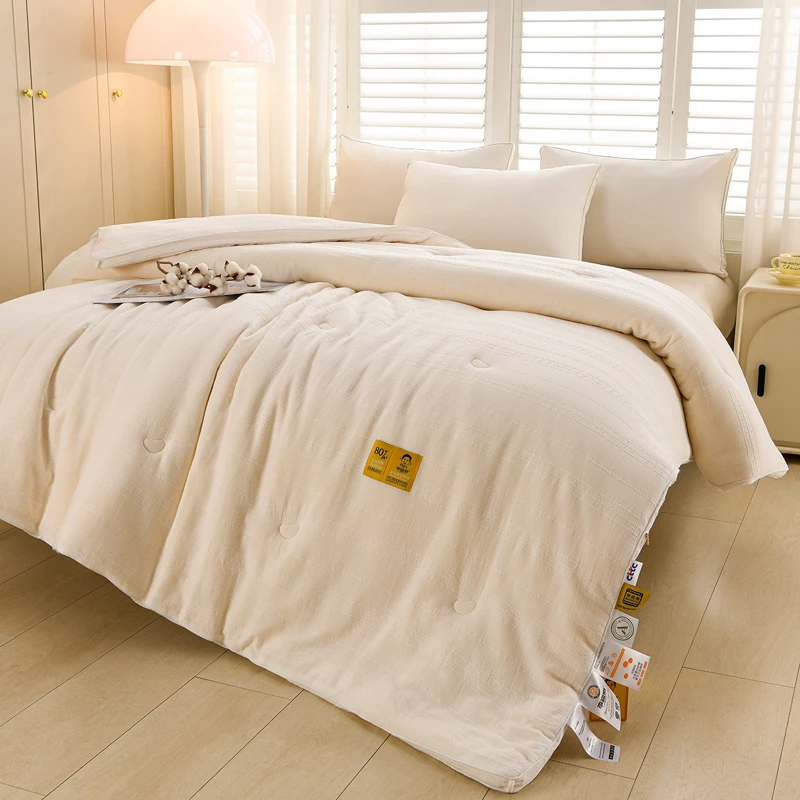 李官奇大豆纤维 80含量顶奢大豆被A类亲肤保暖舒适长绒棉加厚冬被
