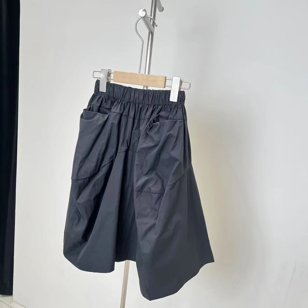 夏款休闲裤子黑色 1050鼓系