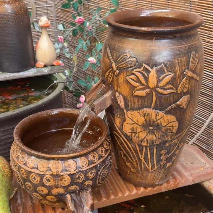 粗陶口径19/39，20/16➕15W水泵➕水管➕过滤棉