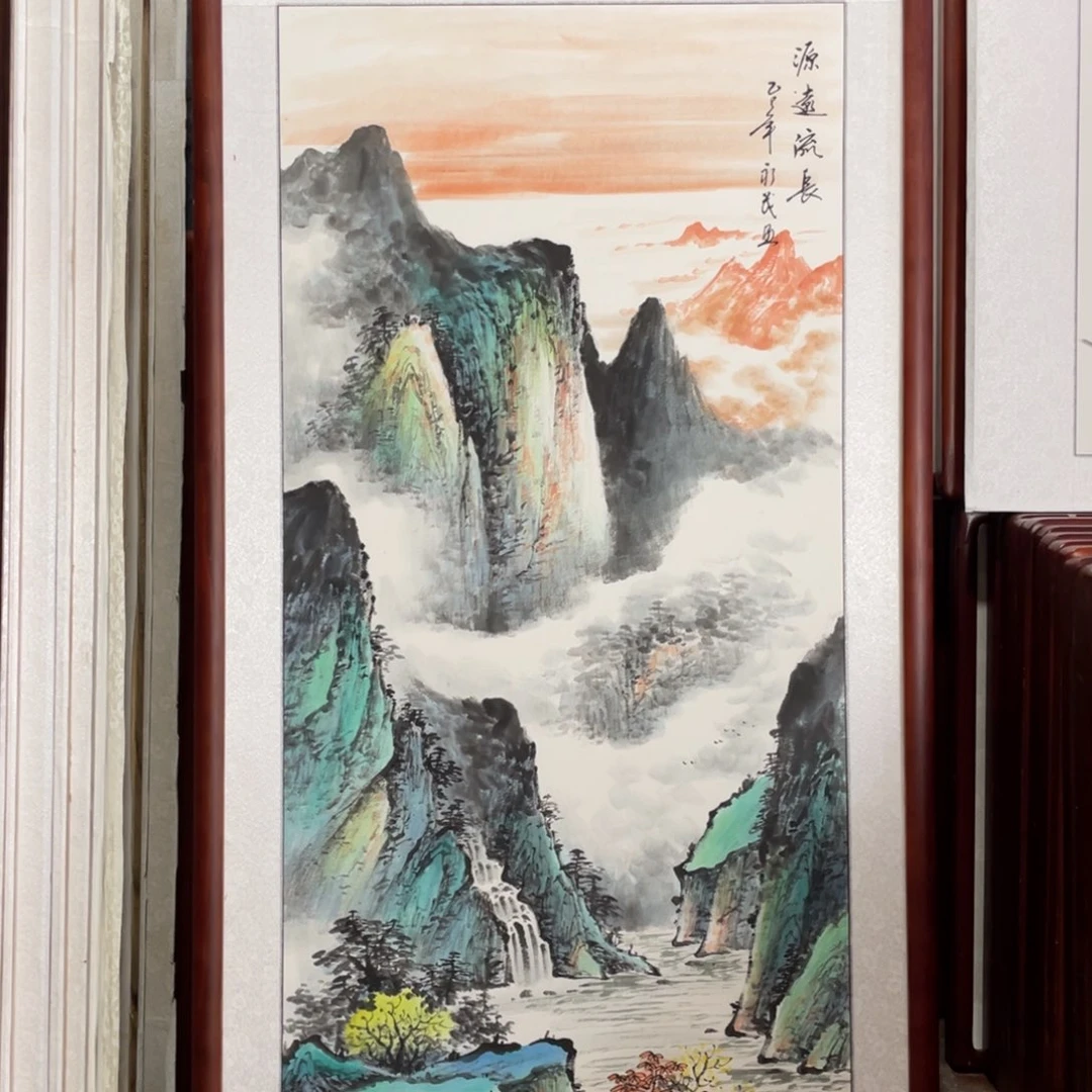 国画带框尺寸63*123厘米