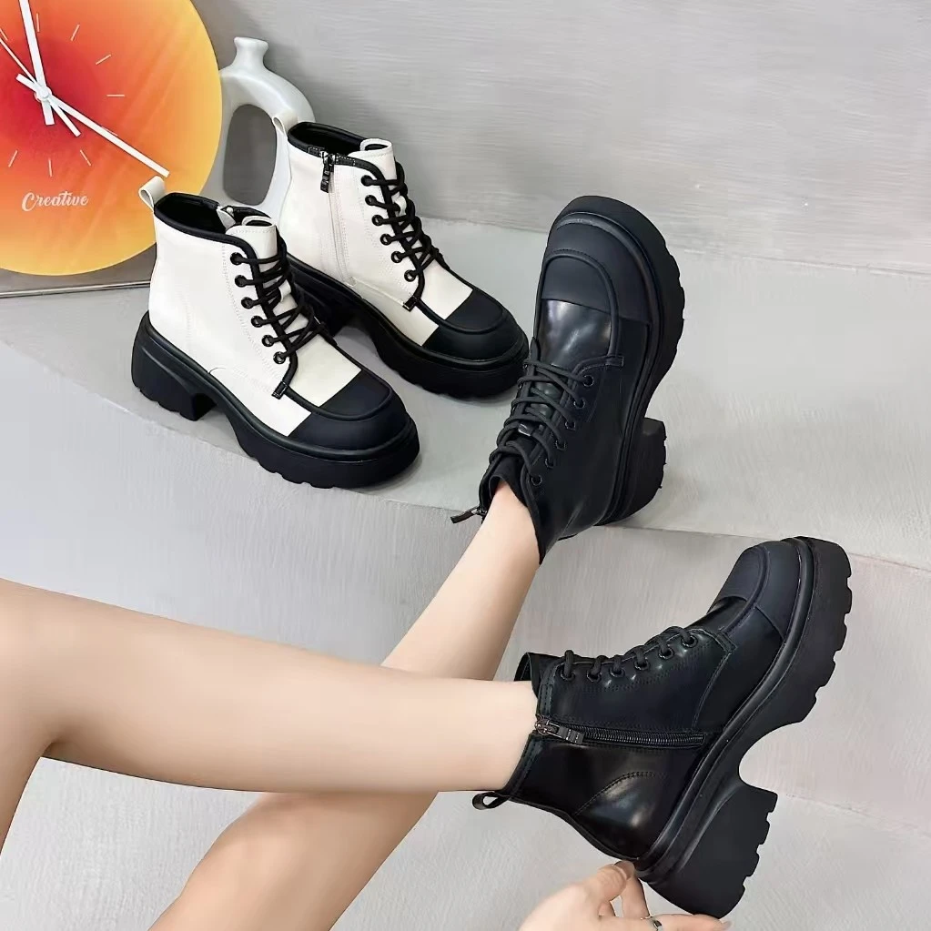 70629时尚马丁靴绒里