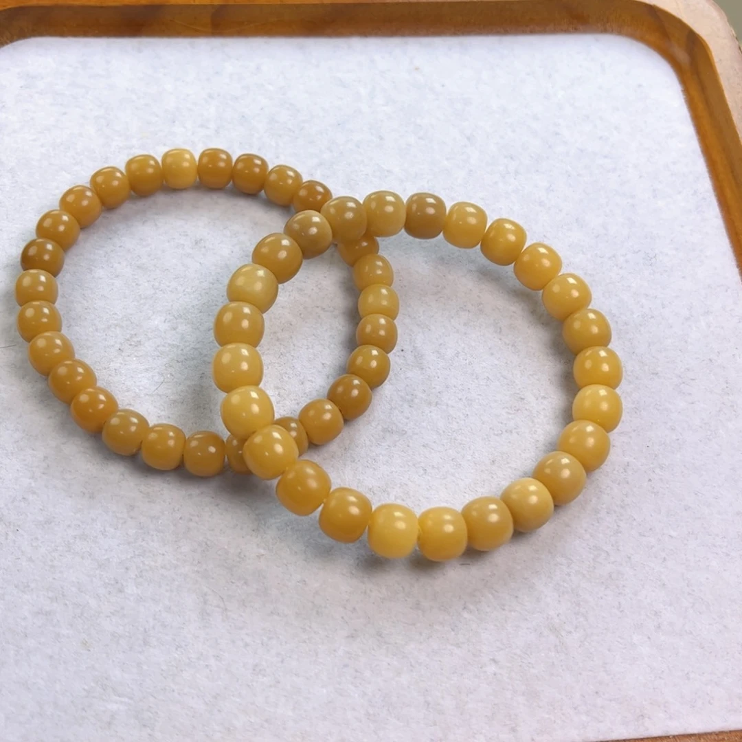 菩提根/象牙果手串7+8两条干磨微微