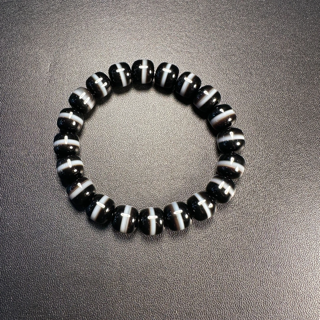 20世纪一线药师玛瑙老型桶珠手串10.5mm/333-946