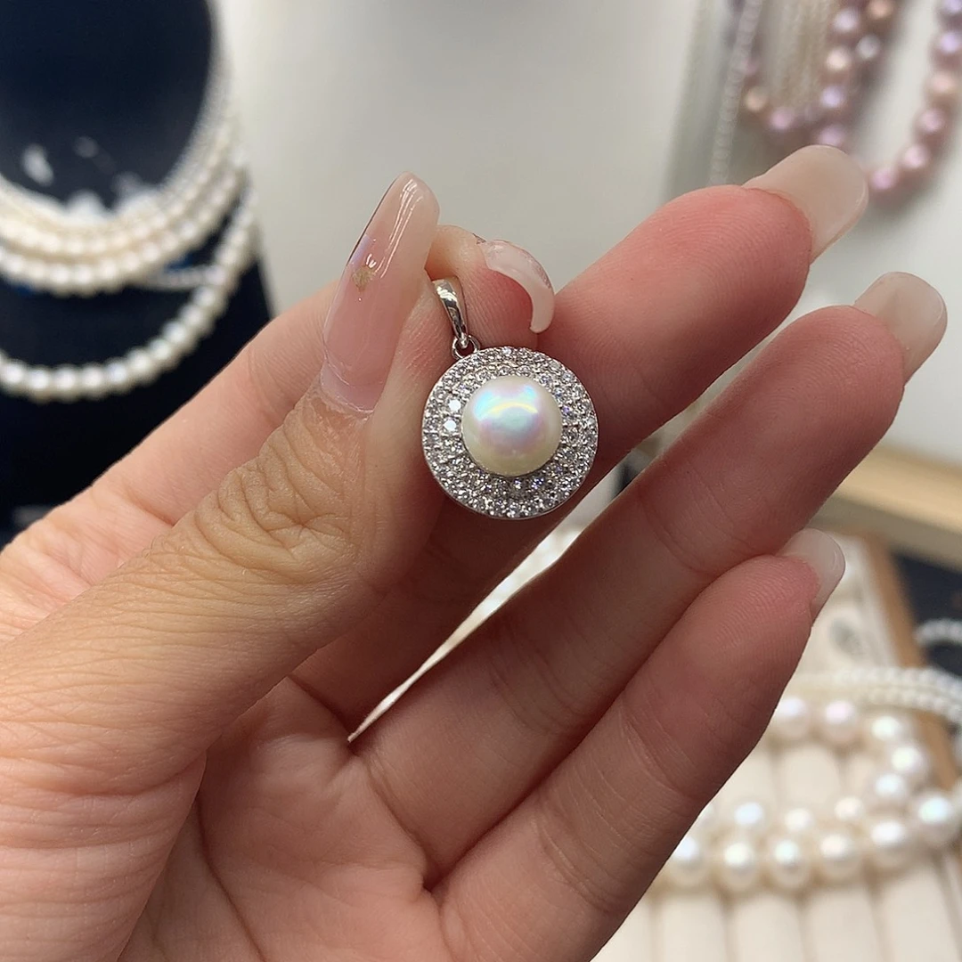 未镶嵌淡水珍珠7-8e21吊坠