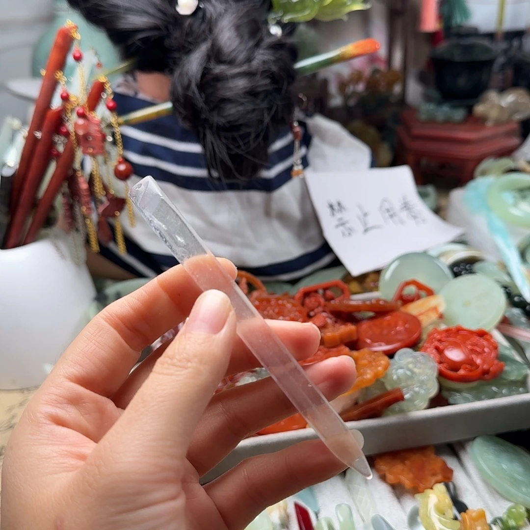 蛇纹石玉合金发饰