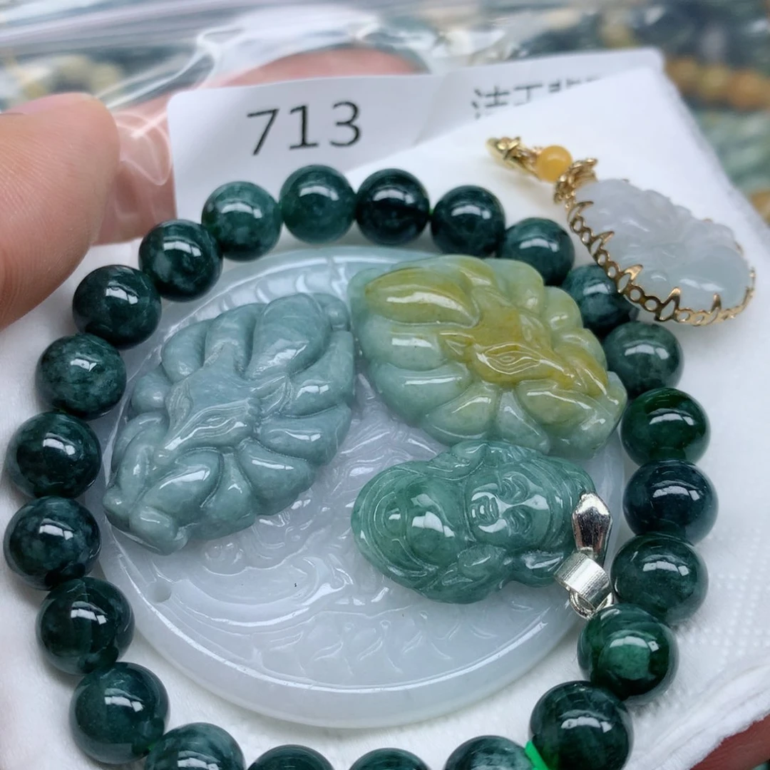 项链未镶嵌翡翠翡翠