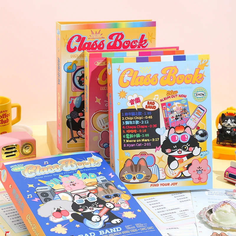 2025新款小猫乐队同学录六年级小学生毕业纪念册高颜值初中通讯录