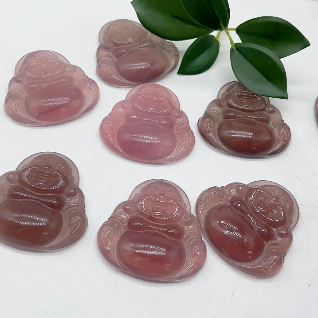 紫玛瑙大肚佛佛公吊坠（拍一发一多样性发货）