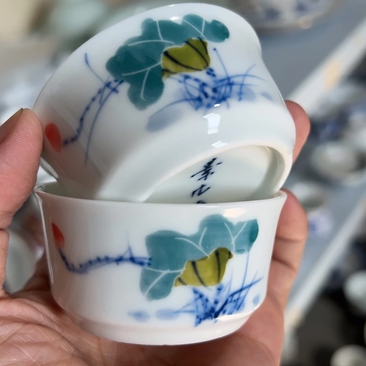 普通钢化玻璃双饮款手绘两个