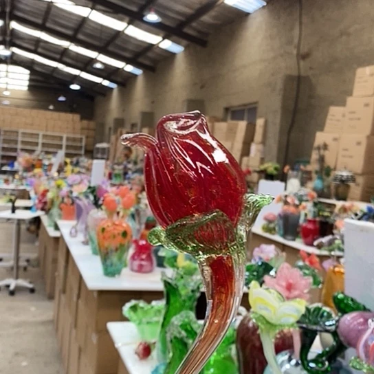 琉璃玫瑰高45厘米