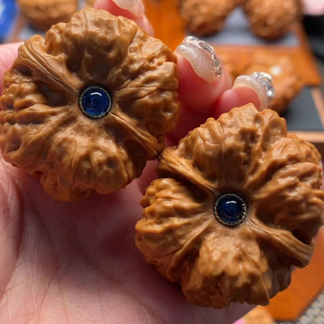 文玩核桃把件38尺寸蛤蟆头