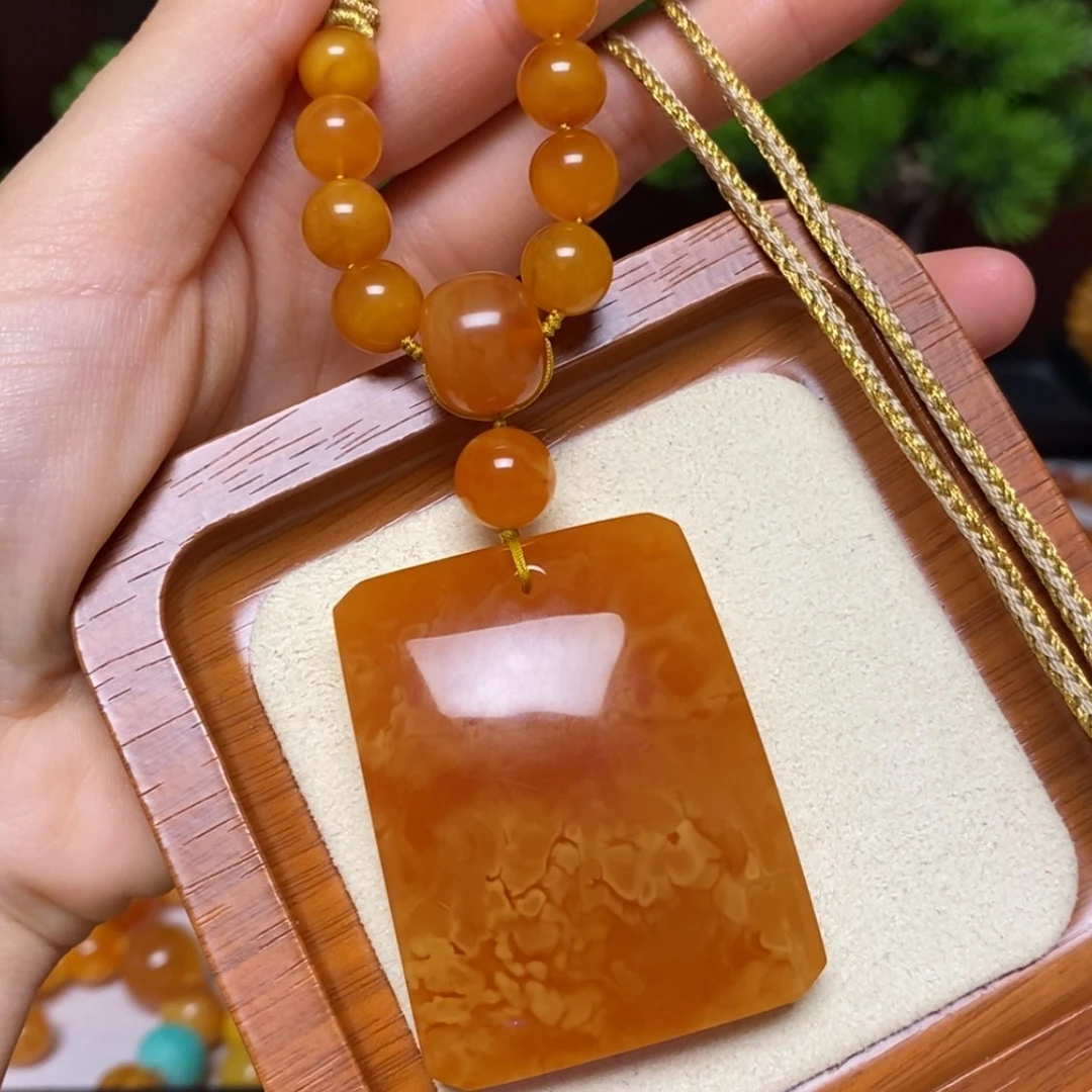 【闪购商品】蜜蜡颈饰未镶嵌项链
