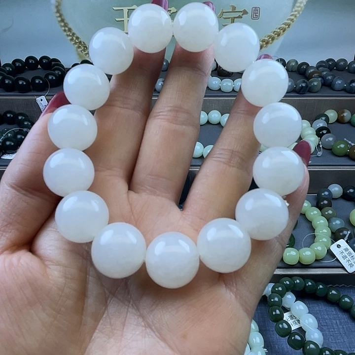 和田玉未镶嵌手链