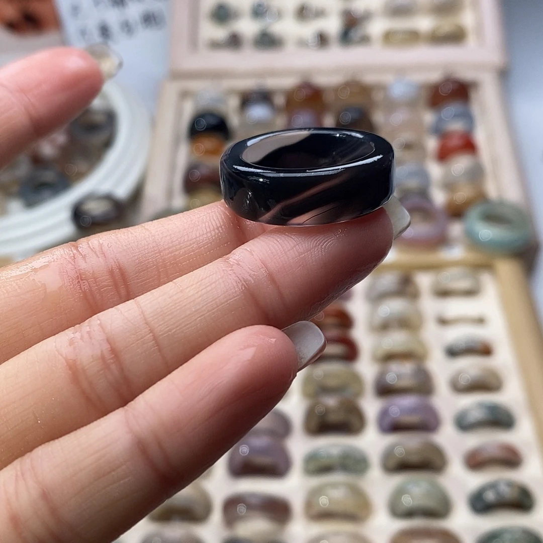 玛瑙/玉髓未镶嵌戒指A 26不退换港20