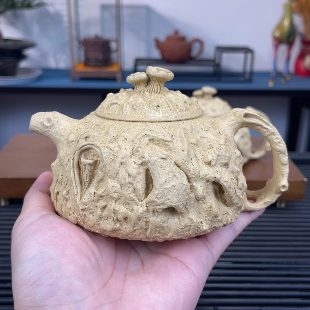 月***军茶壶紫砂350毫升全手工本绿供春