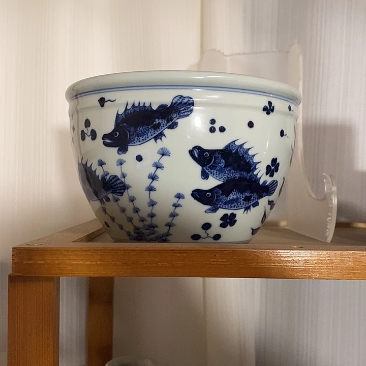 瓷【微微瑕】九鳜鱼藻水洗